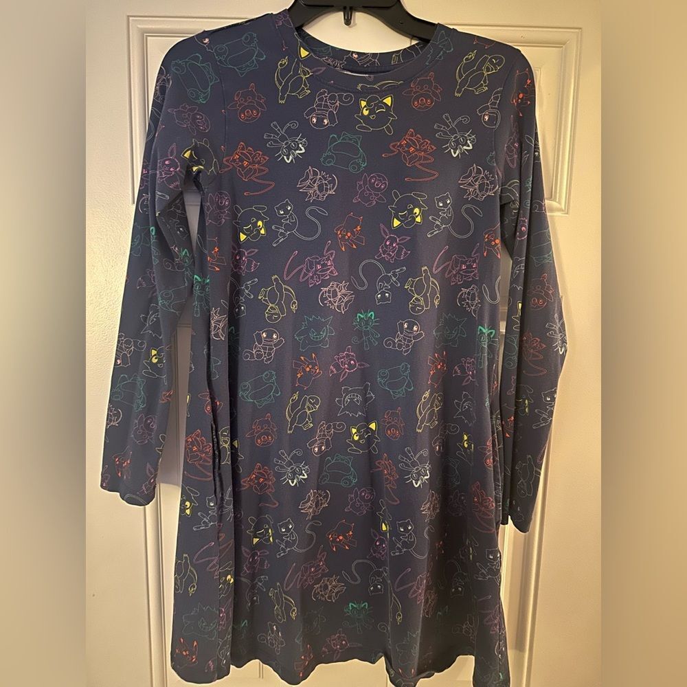 Hanna Andersson Girls Pokémon Swing Dress With Pockets Size 12 (150)